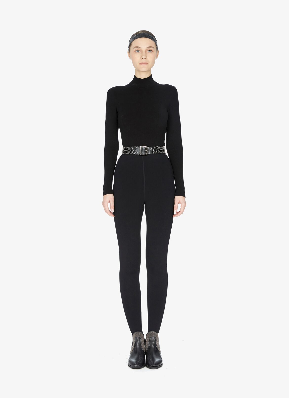 BELT CUIR LUX CASCADE BLACK ALAÏA BLACK  BELT CUIR LUX CASCADE BLACK